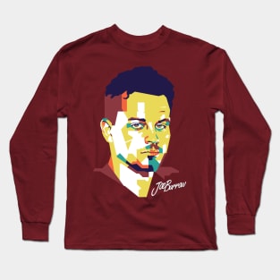 Joe Burrow Fanart WPAP Style Long Sleeve T-Shirt